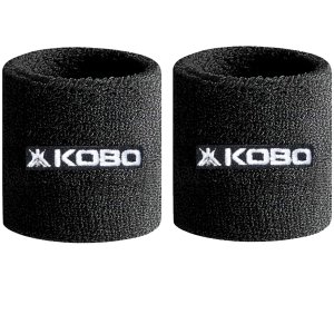 Kobo Sweat Band Cotton Wrist Band Wrist Support for Gym, Exercise, Running, Badminton, Basketball for Sweat Absorbing Cotton (Imported)