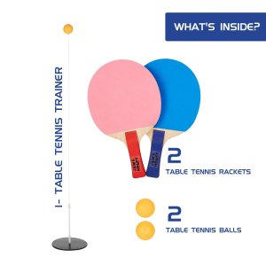 Jam & Honey Indoor Outdoor Ping Pong Table Tennis Trainer | Sports Toy for Teenagers & Kids | Birthday Gift