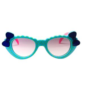 JRNY INDIA Oval Blue Polarized UV Protection Stylish Mirrored Sunglasses For Kids Girls