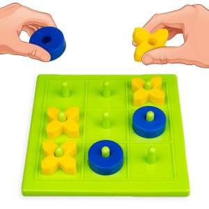 Ratna's 3D Tic Tac Toe Classic Mind Challenging Cross & Zero Family Board Game for Kids & Adults