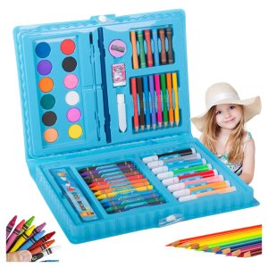 Toy Imagine Color Set for Kids Drawing Doodle Sketch Crayon Painting Water Paint Art Colour Kit Toys Birthday Return Christmas Gift Boys Girls Age : 3 5 Years Old Stationery(Color Set 68)